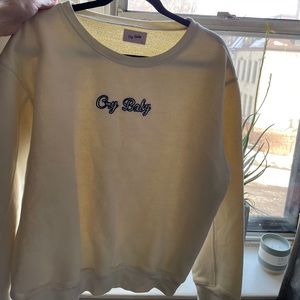 Cream Cry Baby Crewneck